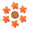 Frosted Acrylic Bead Caps MACR-S371-05A-726-3
