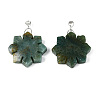 Natural Indian Agate Pendants G-T144-12I-1