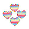 Heart Appliques X-DIY-S041-109-1