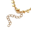Brass Curb Chain Anklets AJEW-AN00290-3