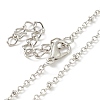 Alloy Skull with Bat Pendant Necklace LS-NJEW-G056-02AS-4