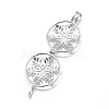 925 Sterling Silver Cage Pendants STER-L055-045P-2