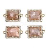 Natural Sunstone Faceted Rectangle Links G-I375-07G-11-1