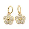 Brass Micro Pave Clear Cubic Zirconia Charms LS-ZIRC-L091-075G-2