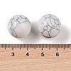 Synthetic Howlite No Hole Sphere Beads G-K353-04D-13-3