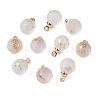 Transparent Spray Painted Glass Pendants GLAA-N035-020A-B01-1