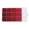 DIY 15 Grids ABS Plastic & Glass Seed Beads Jewelry Making Finding Beads Kits DIY-G119-02B-1