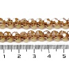 Electroplate Transparent Glass Beads Strands EGLA-A035-T6mm-A04-4