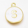 Brass Enamel Pendants KK-H103-01S-G-1