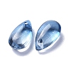 Transparent Glass Charms X-GLAA-O017-01G-2