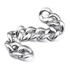 Handmade Spray Painted CCB Plastic Curb Chains AJEW-JB00737-03-1