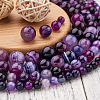 4 Strands 4 Style Natural Striped Agate/Banded Agate Bead Strands G-TA0001-35-4