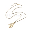 Crystal Cage Holder Necklace X-NJEW-JN04588-2