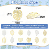 20Pcs 5 Styles Rack Plating Brass Filigree Pendants KKC-FS0001-05KCG-3