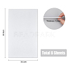 SUPERFINDINGS 6 Sheets Ceramic Fiber Fireproof Paper DIY-FH0001-05-2