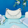 2Pcs Plastic Imitation Pearl Round Beads Tassel Iron Purse Decorative Chains DIY-PH00034-86-4