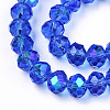 Electroplate Glass Beads Strands EGLA-A034-T6mm-L26-2