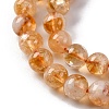 Heated Natural Citrine Bead Strands G-P466-01C-01-4