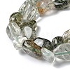 Natural Green Rutilated Quartz Beads Strands G-I351-B09-4