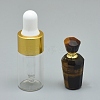 Natural Tiger Eye Openable Perfume Bottle Pendants G-E556-02C-1