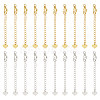 Unicraftale 20Pcs 2 Colors Brass Curb Chain Extender KK-UN0001-79-1