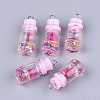 Glass Bottle Pendant Decorations GLAA-S181-05E-1