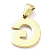 Ion Plating(IP) 316L Surgical Stainless Steel Pendants STAS-Q247-01G-07-2