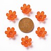 Frosted Acrylic Bead Caps MACR-S371-07A-726-3