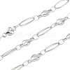 Non-Tarnish 304 Stainless Steel Link Chain CHS-H028-07B-P-1