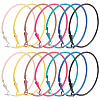 7Pairs 7 Colors 201 Stainless Steel Big Huggie Hoop Earrings EJEW-DC0001-09-1
