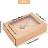 Foldable Drawer Type Creative Kraft Paper Box CON-WH0077-12-2