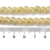 Baking Paint Crackle Glass Bead Strands DGLA-R053-04F-4