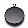 304 Stainless Steel Pendant Cabochon Settings X-STAS-G127-13-22mm-B-1