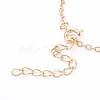 Brass Cable Chain Bracelets BJEW-JB06054-02-3