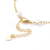 Brass Curb Chain Anklets AJEW-AN00418-3