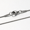 Tarnish Resistant 304 Stainless Steel Snake Chains Necklaces STAS-F094-23P-1