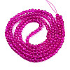 Crackle Glass Beads Strands X-CCG-Q001-4mm-08-3