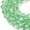 Transparent Electroplate Glass Beads Strands GLAA-F029-2mm-C24-3