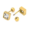 Ion Plating(IP) 304 Stainless Steel Ear Plugs Gauges EJEW-H012-15G-3