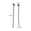 Tarnish Resistant 304 Stainless Steel Ball Head Pins X-STAS-M010-25mm-01-5