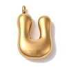 Ion Plating(IP) 304 Stainless Steel Pendants STAS-M017-08G-14-1