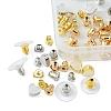 142Pcs 8 Style Brass & Silicone Earring Nuts KK-YW0001-43-2