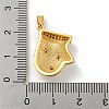 Christmas Brass Micro Pave Cubic Zirconia Pendant KK-H468-02A-02G-3