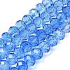 Transparent Painted Glass Beads Strands X1-DGLA-A034-T8mm-A01-2