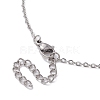 Natural Carnelian Interchangeable Holder Pendant Necklace for Women NJEW-JN04631-02-5