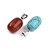Natural & Synthetic Mixed Stone Pendants G-N344-10P-2