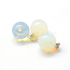 Round Opalite Pendants G-Q434-12-2