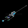 Moon & Star Alloy Hanging Ornaments HJEW-TADJ0023-3