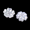 Plating Opaque Acrylic Imitation Shell Bead Cap OACR-P039-03A-2