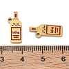 304 Stainless Steel Enamel Pendants SA-CBAD60D-08G-02-3
